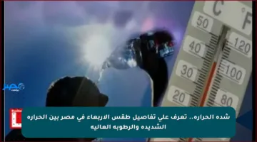 شدة الحرارة.. تعرف على تفاصيل طقس الأربعاء في مصر بين الحرارة الشديدة والرطوبة العالية